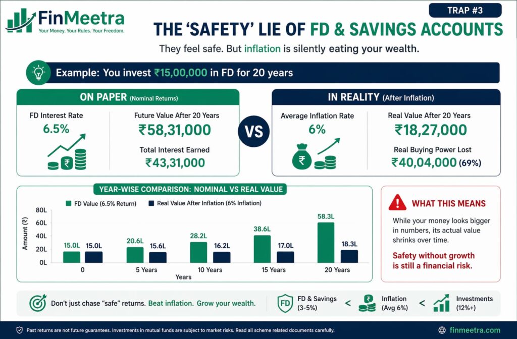 Safety Lie of FD & Savings - FinMeetra