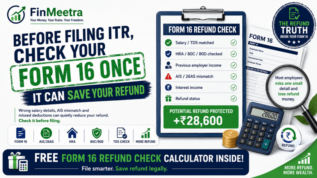 Before filing ITR, Check Your Form 16 - FinMeetra