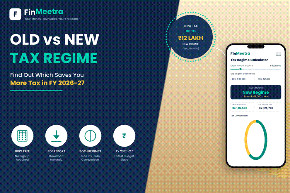 Old Vs New Tax Regime Calculator - FinMeetra